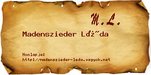 Madenszieder Léda névjegykártya
